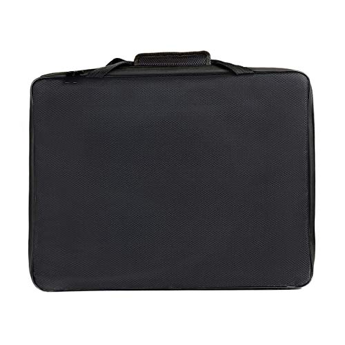 Art Portfolio Case - 19x15 Waterproof Portfolio Folder for Artwork - Artist Zipper Carrying Bag with Storage for Drawing Photography or Poster - Large Size 19" x 15"
