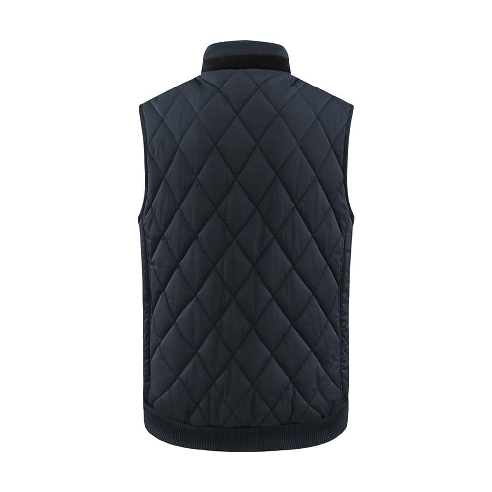 Chaleco Acolchado Caliente para Hombre Chaqueta Abrigo sin Mangas Grueso para Otoño Invierno Chaqueta sin Mangas Bodywarmer Gilet de Invierno