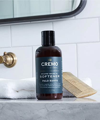 Cremo Palo Santo (Reserve Collection) Beard Wash & Softener, Moisturizes, Styles And Reduces Beard Itch For All Lengths Of Facial Hair, 6 Fluid Oz #TOP3