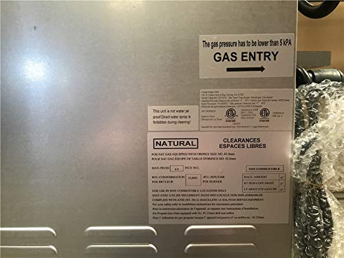 Commercial Convection Oven, Natural Gas or Propane, 54000 BTU, Single Deck, Four Legs w/Caster Wheel, Restaurant Kitchen Bakery - Thumbnail 4