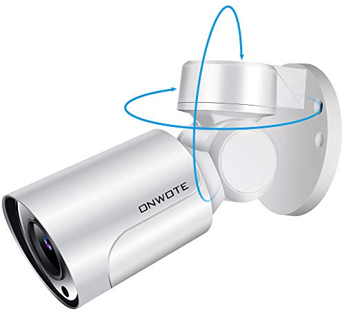 ONWOTE Outdoor IP PTZ PoE 5MP HD Security Camera with Audio, 2592x1944P Super HD, 180° Pan 55° Tilt 4X Optical Zoom, Ethernet Camera, 2.8-12mm Lens, IP65 Waterproof