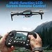 Toladrone Drohne mit LCD-Bildschirm, Bürstenloser Motor Drohne mit Kamera 4K für Anfänger, Headless-Modus, 3 Geschwindigkeitsmodi, ESC-Kamera, Faltbarer RC-Quadcopter für Erwachsene, TD31LCD Drohnen