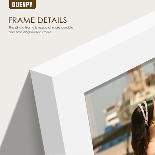 Image of DUENPY 4 Folding 4x6 Accordion Wood Frame Plexiglass White