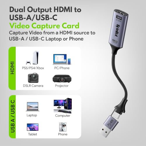 SpinBot Envisage Full HD Video Capture Card | 4K HDMI to USB3.0 1080p/ 60FPS | Capture Card for Gaming, Streaming, Broadcast and Video Recording |... - Image 3