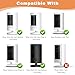 3Pack Ring Camera Wall Mount,Compatible with Ring Stick Up Cam Battery/Outdoor Cam Plus/Plug-in/Pro/Indoor Cam(1st Gen),360 Degree Adjustable No Drilling Mount for Ring Outdoor Indoor Cameras,Black