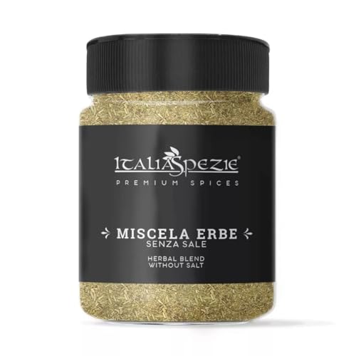 Miscela erbe senza sale, insaporitore per carne, patate, arrosti- Barattolo 70 g dispenser, senza sale - Italia Spezie