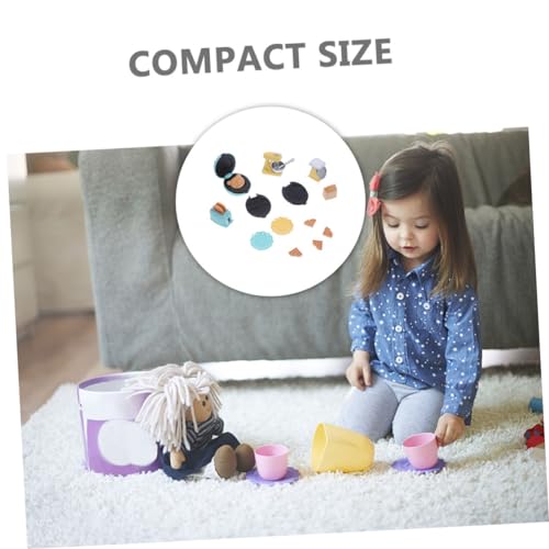 Toyvian 1 Conjunto adereços cozinha para casa boneca conjunto cozimento comida para casa modelo cozi