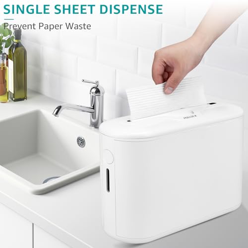 Image of Pollock Paper Towel Holder Dispenser Countertop Commercial,White-M