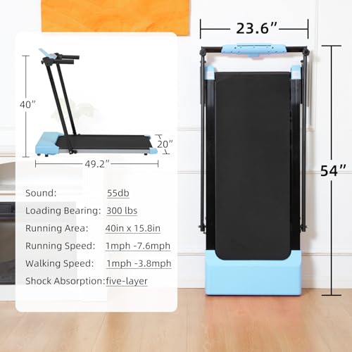 Image of Home Treadmill with LED Display for Walking and Running, 7.5 mph Speed Range for Indoor Fitness
