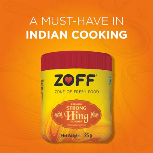 Image of Zoff Strong Hing | Asafoetida Powder with Robust Aroma | Aids Digestion & Relieves Bloating | Hygienic Packaging for Freshness | Hing Powder 25g (3 * 25g) (Pack of 3)
