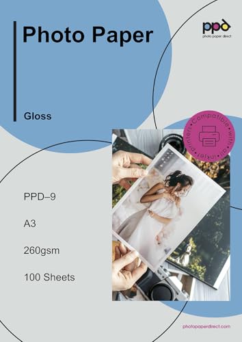 Papel Fotografico A3 Hp Marca PPD