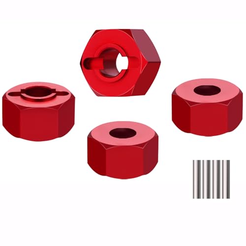 Mesimsple Alloy Hyper GO 14210 Wheel Hex Hub Adapter for 1/14 MJX Hyper GO 14210 14209 Upgrades Part