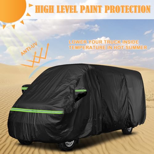 Image of Federedevo Waterproof Full Van Cover for Ram ProMaster High Roof 264 inch L | Fits 159 inch WB Extended Van, 264x84x100in, Waterproof All Weather Shield