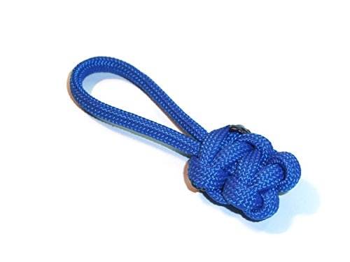 RedVex Zipper Pulls - Knife Lanyards - Equipment Lanyards - Paracord Cobra Style - Choose Your Color & Size (Qty 10) (Blue, 2.5 inch)