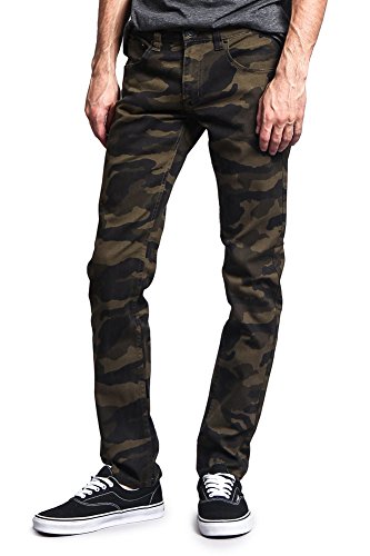 Mens Camouflage Skinny Fit Jeans2