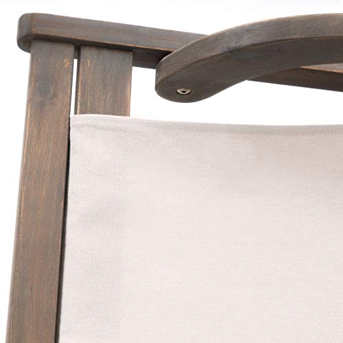 Christopher Knight Home Nikki Outdoor Wood And Canvas Sling Chairs, 2-Pcs Set, Beige #TOP5