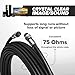 THE CIMPLE CO - RG6 Coaxial Cable 50 FT Outdoor - Indoor/Outdoor Dual Shielded Coax Cable for Satellite TV Antennas, Internet, CATV - Watertight Coax with Rubber Boots 50 Feet (15 Meters), Black