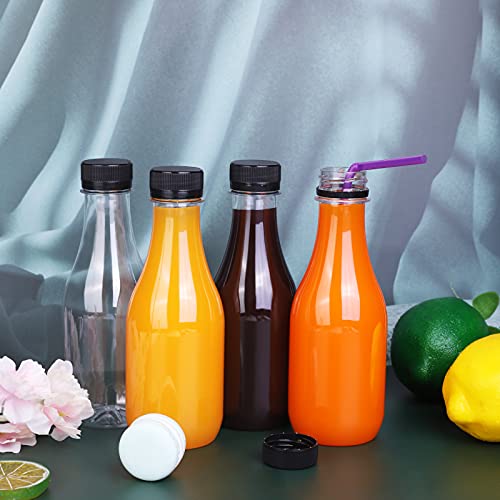 Durony DY0101 12 Pack 10 Oz Juice Bottles Reusable Clear Plastic Juice Bottles thumb #4