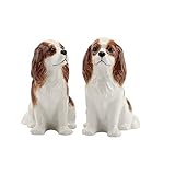 In apposita confezione. Quail Ceramics - Blenheim Cavalier King Charles Spaniel Salt And Pepper Pots by Quail