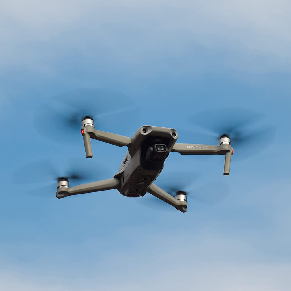Hélices 3 Pales Pour DJI Air 2 / Air 2S - PC Robuste, Faible Bruit, Installation Rapide - VGEBY (bord Argent Orange)