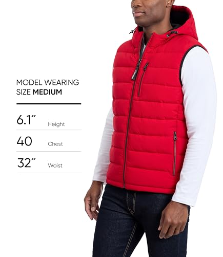 Image of Calvin Klein Men's Lightweight Packable Hooded Puffer Vest