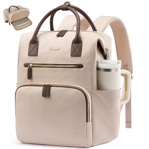 Image of LOVEVOOK Laptop Backpack for Women with XL Cup Pocket, Work Travel College