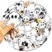 50Pcs Ghost Stickers Pack, Aesthetic Vinyl Waterproof Halloween Sticker Decals for Water Bottle,Laptop,Phone,Skateboard,Scrapbooking,Bumper Choice for Teens Adults Fans for Party Supply (Ghost)