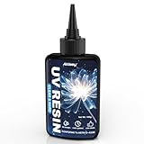 Akisey UV Resin 100g, Crystal Clear UV Resin Glue - No-Yellowing, Hard Type, Low Viscosity & Low Shrinkage, Ultraviolet Curing UV Epoxy Resin for Jewelry Making, DIY Crafts, Casting