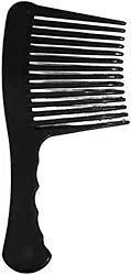 Pente Garfo Flattopper Afro para Cabelos Cacheados e Crespos Black Power Unissex