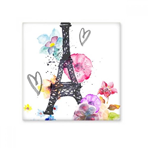 Torre Eiffel a forma di cuore Francia Parigi acquerello Bisque piastrelle in ceramica per decorazione cucina bagno decorazione piastrelle di ceramica piastrelle da parete, sku00190362f14243-S
