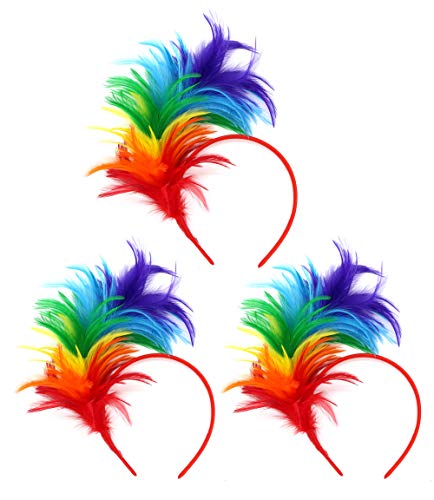 FELIZHOUSE Women's Feather Fascinator Headband - Perfect for 20's & 50's Events, Like the Kentucky Derby