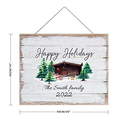 Sapin de Noël panneau mural en bois pour décoration de vacances