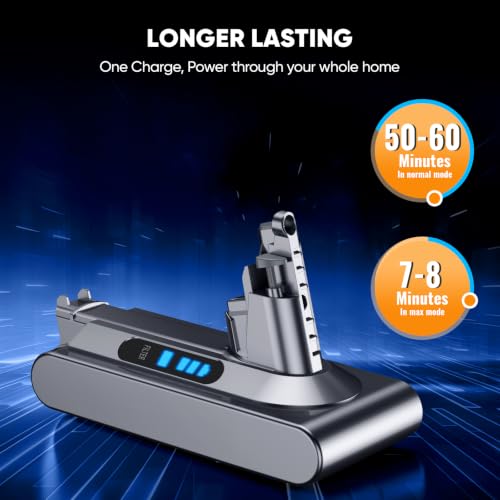 Image of Upgraded V10 /SV12 Battery Replacement Compatible with Dyson V10 Animal /Absolute /Motorhead /Fluffy SV12 Handheld Cordless Vacuum Cleaner