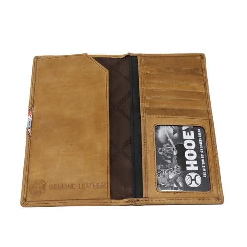 HOOEY Leather Men's Western Rodeo Wallet (Hands-Up - Sunset Serape)2