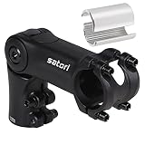 SATORI UP3 Bike Bicycle Riser Extension Adjustable Handlebar Stem 90mm x 31.8mm or 25.4mm with Included Shim - Great For Mountain Bike & Road Bike - 3D Forged Alloy