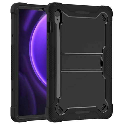 Image of WHITBULL Dual Layer Heavy Duty Shockproof Cases Covers with Built-in Stand Compatible with Samsung Galaxy Tab S9 (11 inch) / Tab S9 FE /Tab S10 Lite /Tab S10 FE 10.9 inch (Black)