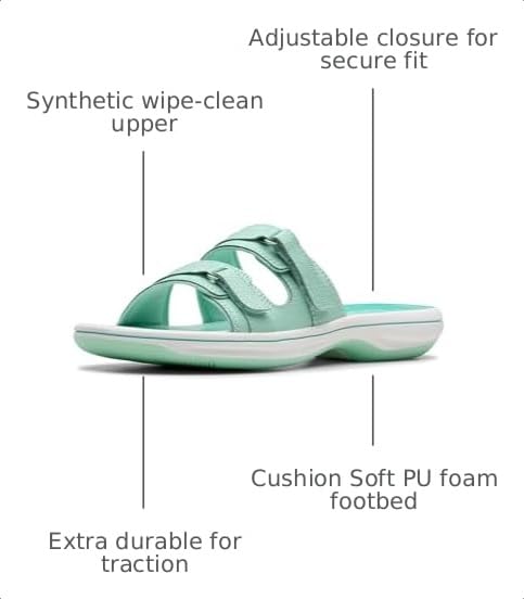 Image of Clarks womens Breeze PiperSlide Sandal | Casual Sandals