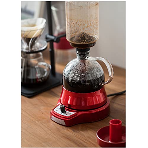 LXX Siphon-Vakuum-Kaffeemaschine Glas Elektrischer Siphon-Knopf-Bedienung 360 ° -Basis Warmhalten 500 W 400 ml Manueller… – Bild 8