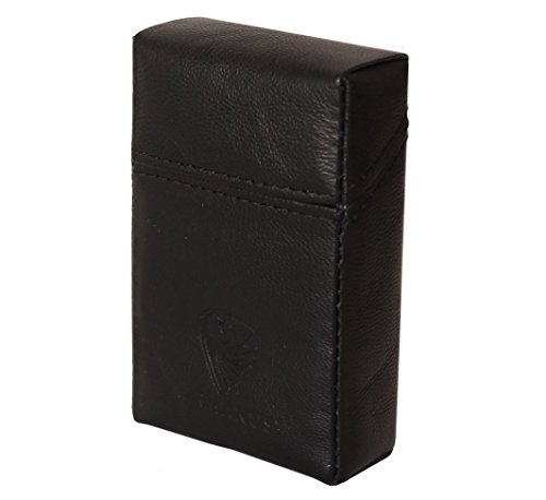Preisvergleich Produktbild GERMANUS Ater - Made in EU - Leder Zigarettenschachtel, Zigarettenbox, Packungsetui, Zigarettenetui, Überzug, Zigarettenhülle