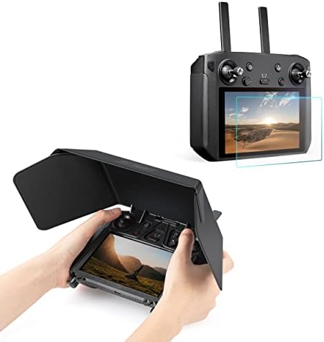 STARTRC Solar Hood Sunshade Just for DJI Good Controller Equipment with Display screen Protector for DJI Air 2S/Mavic Air 2/Mini 2/Mavic 2 Professional & Zoom Equipment[3 in 1]
