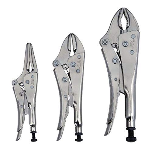 Stanley Proto J299NC Proto Locking Pliers Set, Nickel Chrome, 3PC