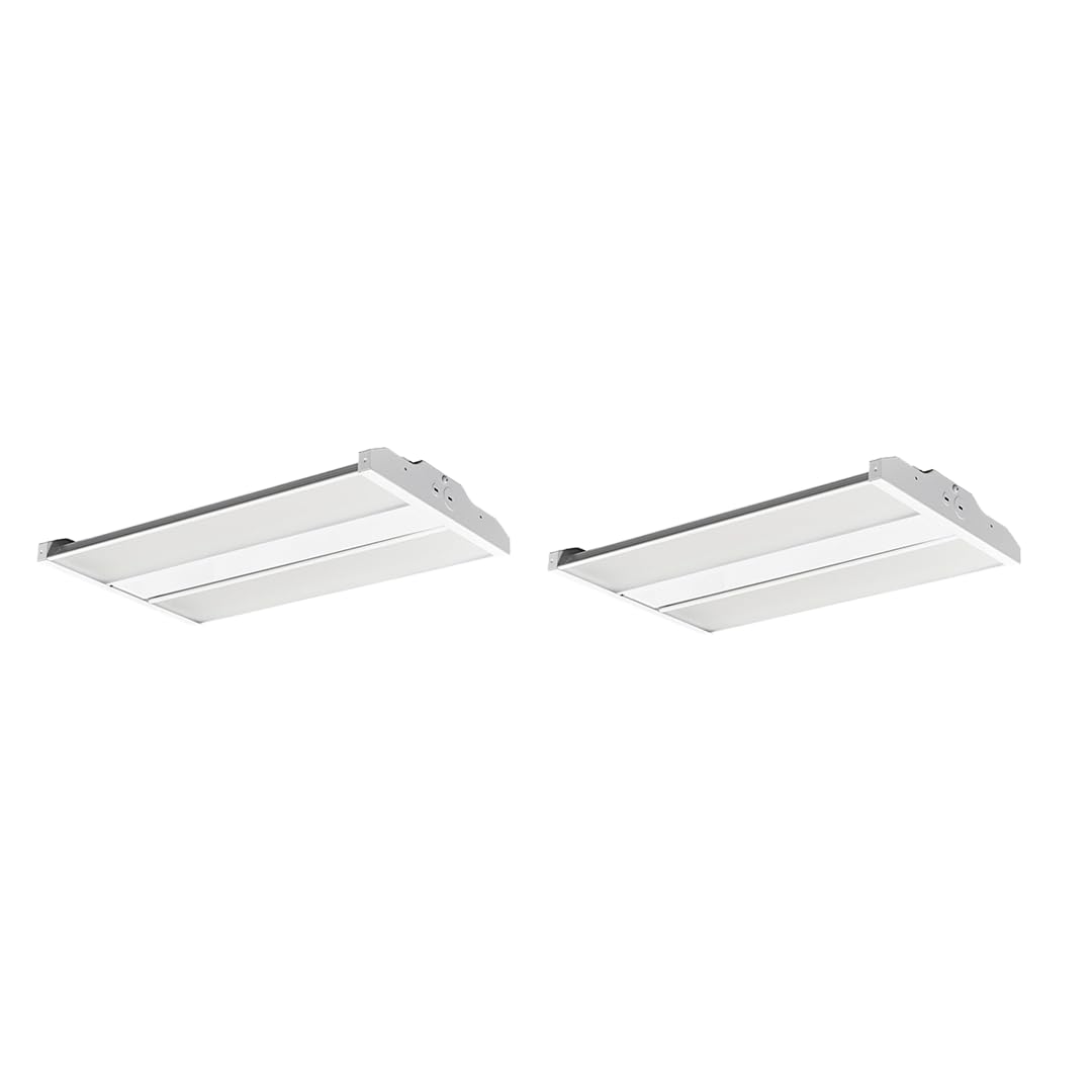 WareLight Oslo Compact Linear High Bay Fixture - 15 400 Lumens Wattage and CCT Selectable 120-277V LED Light