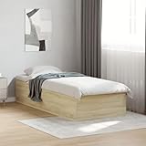 vidaXL Estructura de Cama Madera de ingeniería Roble Sonoma 90x190 cm