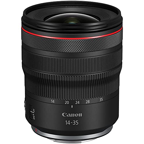 Canon RF14-35mm F4 L is USM Lens, Wide-Angle Zoom Lens, Compatible with EOS R Series Mirrorless Cameras, Black