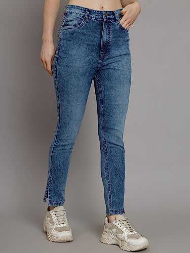 Image of GUTI Womens High Rise Ankle Length Jeans