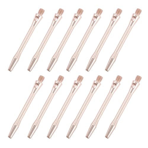 Sosoport Aluminum Shafts 12pcs Replacement Shafts for Steel Tip and Flights Kit
