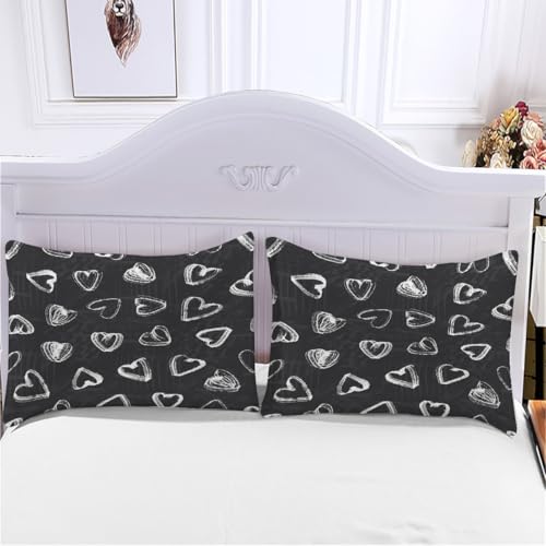 Housse de couette 240x260 cm抗皱易用双人微纤维床品套件 - 4