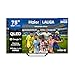 Haier QLED 4K UHD H75S80FUX 75 Pulgadas Smart TV, Google TV, Dolby Audio, HDR 10, Smart Remote Control, Google Assistant, Bluetooth 5.1, 120Hz Gaming, USB 2.0, DBX TV, HDMI 2.1 x 4, Sin Marcos, 2025