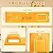 Picture Hanging Tool with Level, 2 Pcs Yellow Plastic Wall Picture Hanger with Non-Slip Handle, Ruler on Both Sides, Scratch-Proof Mat, Picture Frame Hooks for Hanging Photo/ Art/ Painting Frame