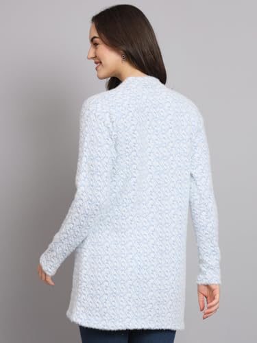 Image of eWools Women's Winterwear Woolen Long Coat Sweater Cardigans